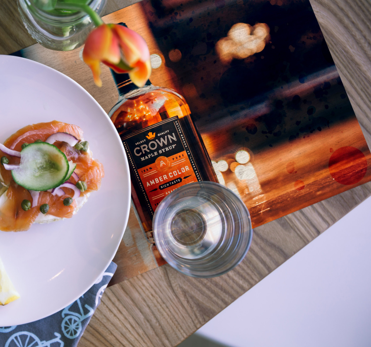 Set de table original bouteille avec brume - TenStickers