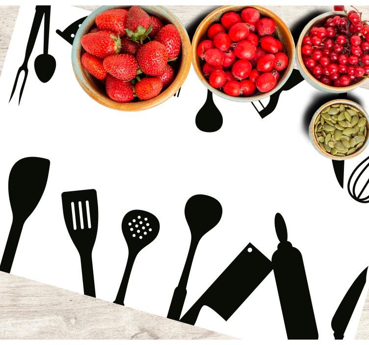 Set de table original collection d'ustensiles de cuisine - TenStickers