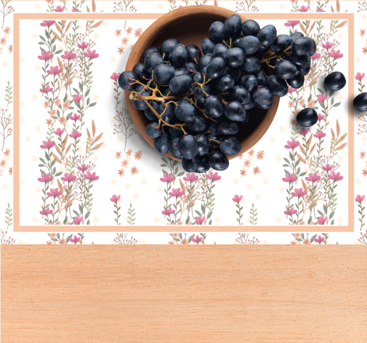 Set de table original composition botanique élégante - TenStickers