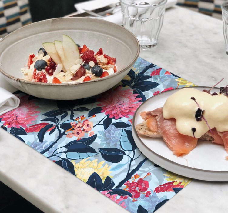 Set de table original Élégance à motif floral - TenStickers