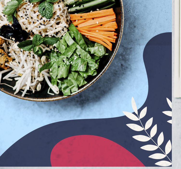 Set de table original formes abstraites colorées - TenStickers