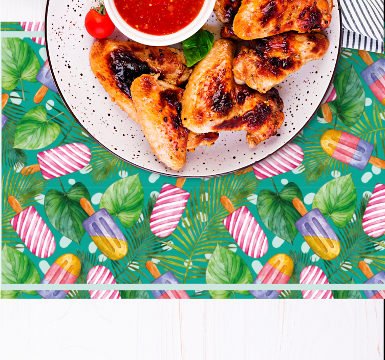 Set de table original glaces colorées - TenStickers