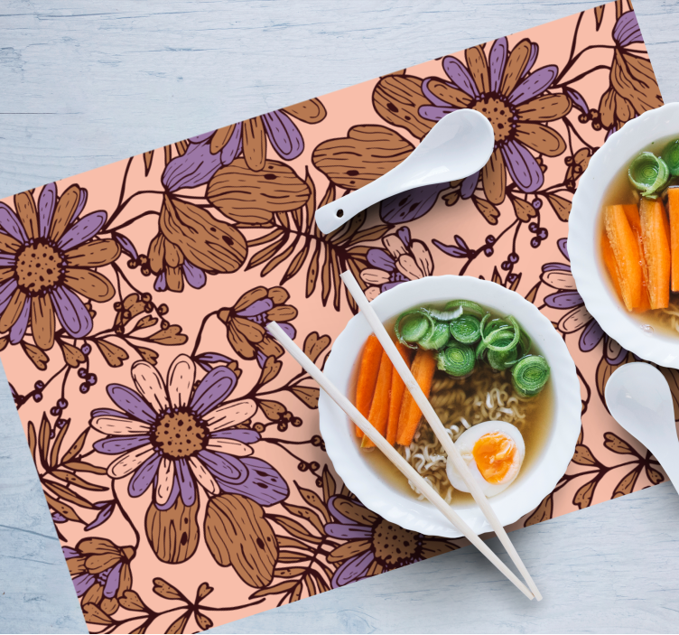 Set de table original inspiré des fleurs - TenStickers