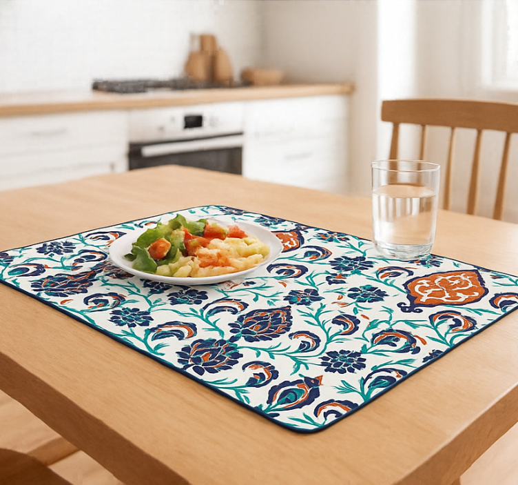 Set de table original mandalas floraux géométriques colorés - TenStickers