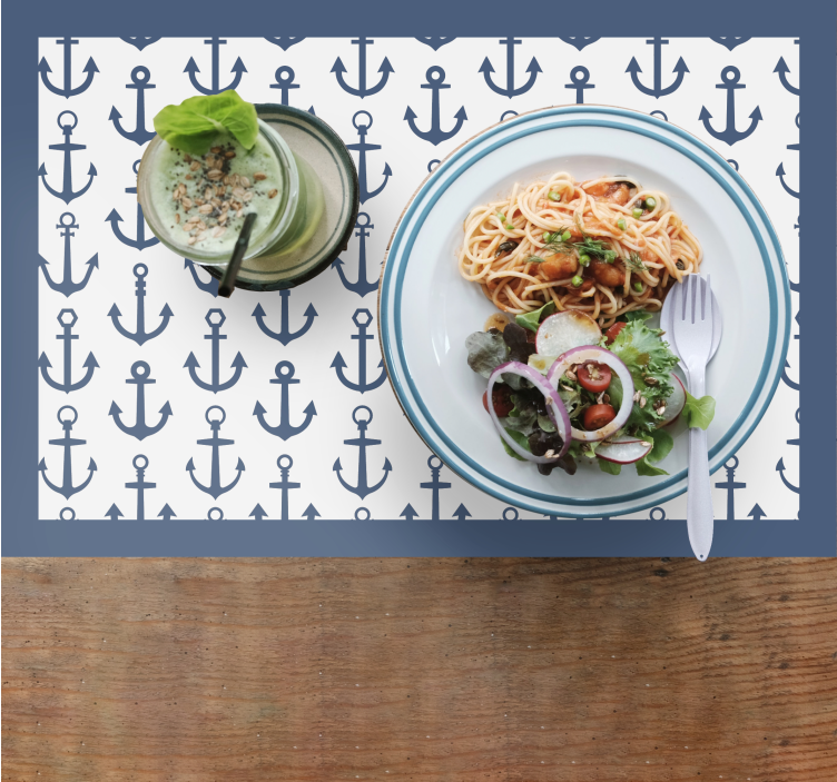Set de table original motif ancre - TenStickers
