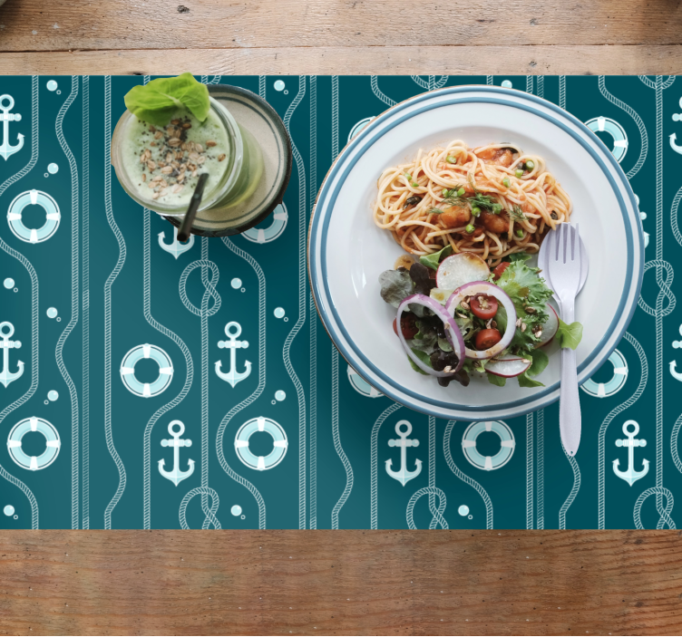 Set de table original motif ancre nautique - TenStickers
