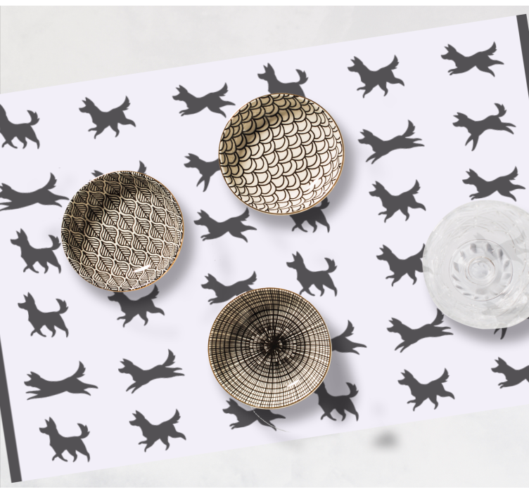 Set de table original motif canin stylé - TenStickers