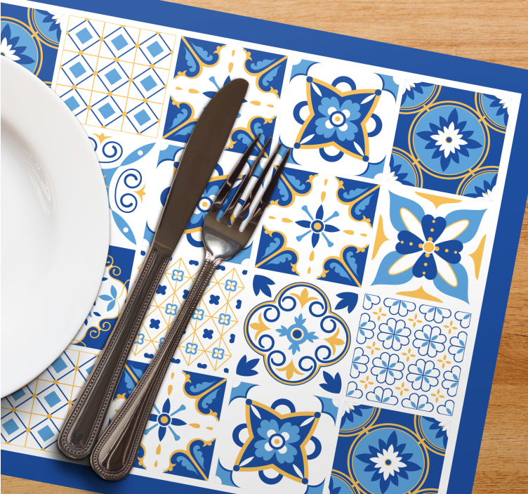 Set de table original motif carreaux classique - TenStickers