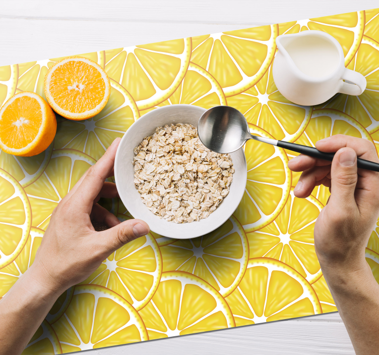 Set de table original motif citron frais - TenStickers