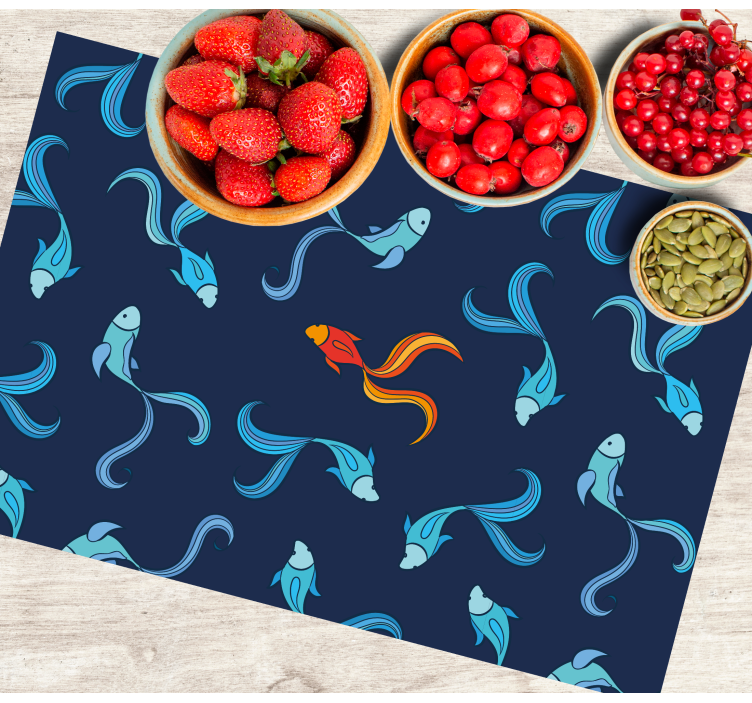 Set de table original motif de poissons vibrants - TenStickers