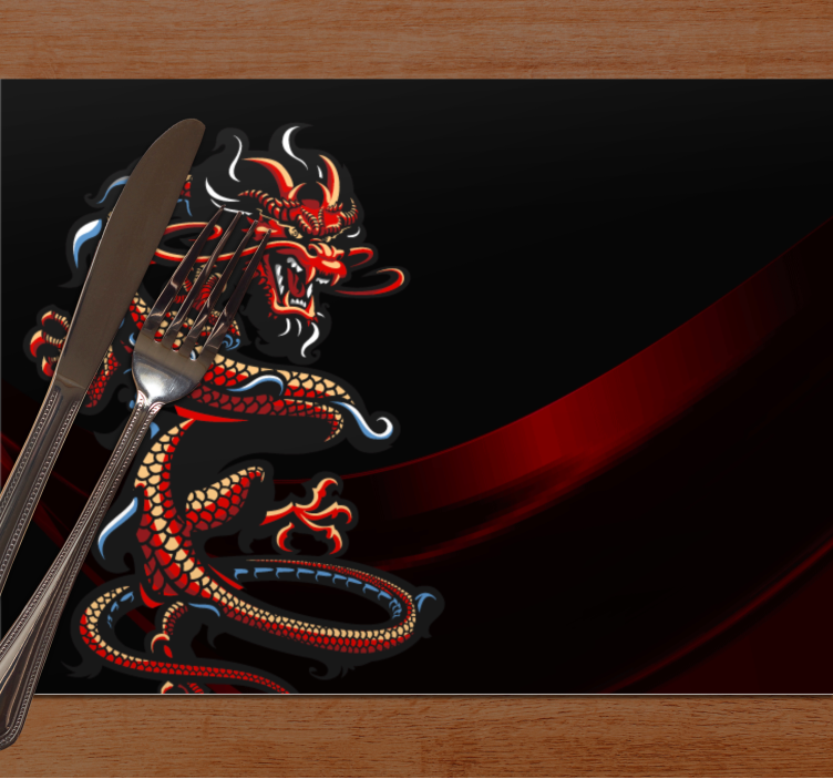 Set de table original motif dragon - TenStickers