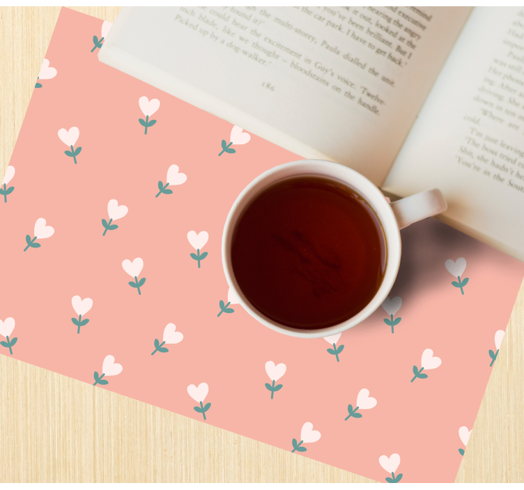 Set de table original motif floral charmant - TenStickers