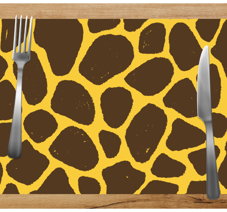 Set de table original motif imprimé girafe - TenStickers