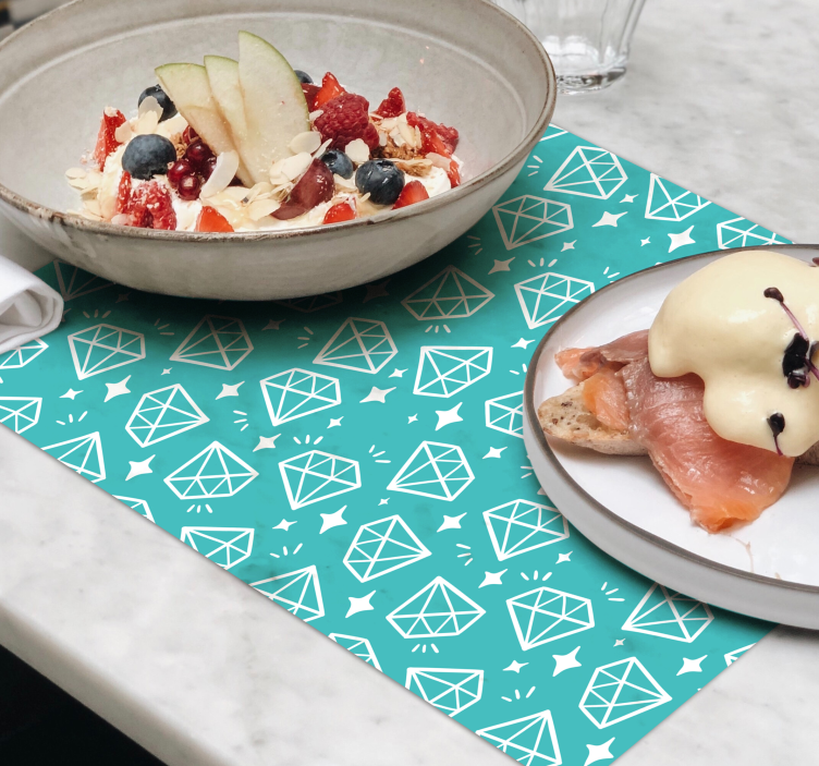 Set de table original motif losanges - TenStickers