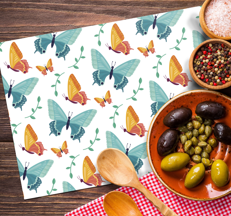 Set de table original motif papillon coloré - TenStickers