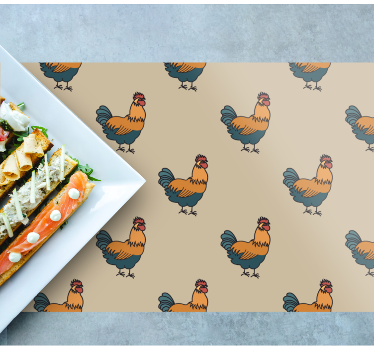 Set de table original motif poules charmantes - TenStickers