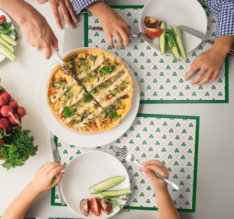 Set de table original motif trèfle - TenStickers