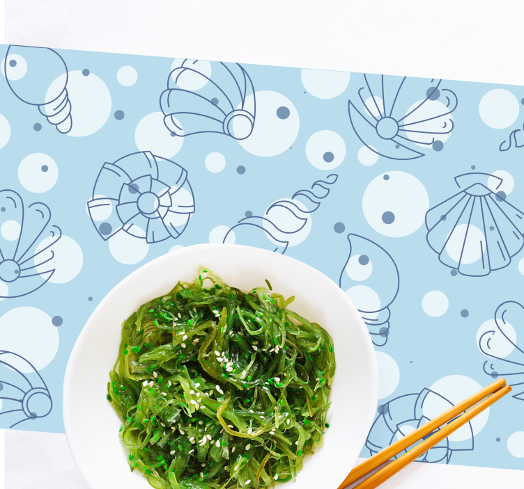 Set de table original motifs coquillages océaniques - TenStickers