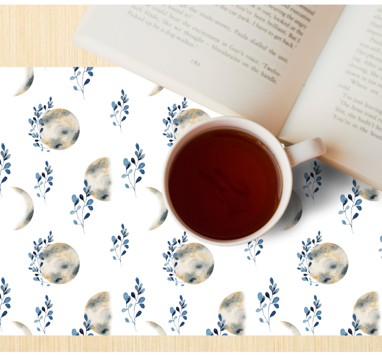 Set de table original motifs de lune céleste - TenStickers