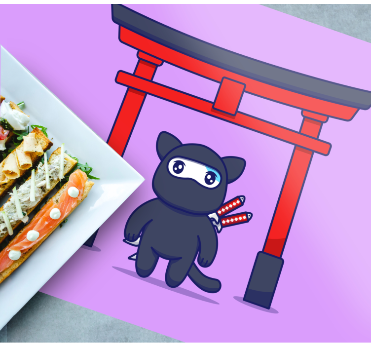 Set de table original personnage ninja mignon - TenStickers