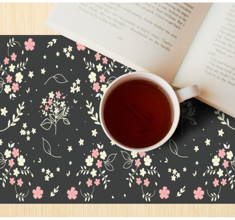 Set de table original surface Éléments floraux - TenStickers