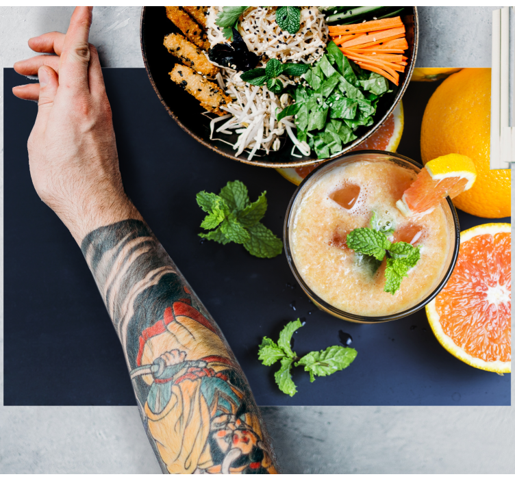 Set de table pour maison boisson aux agrumes - TenStickers