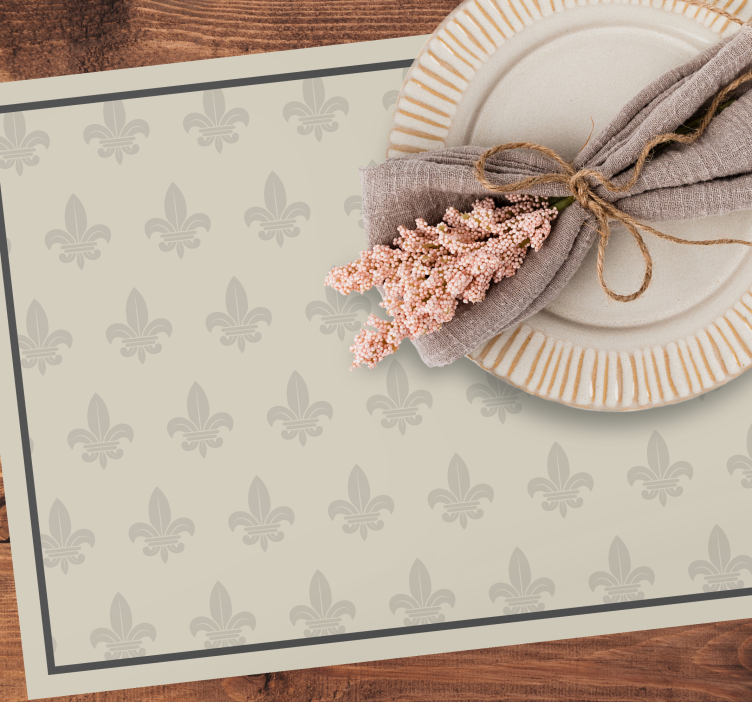 Set de table rectangulaire Fleur de lys - TenStickers