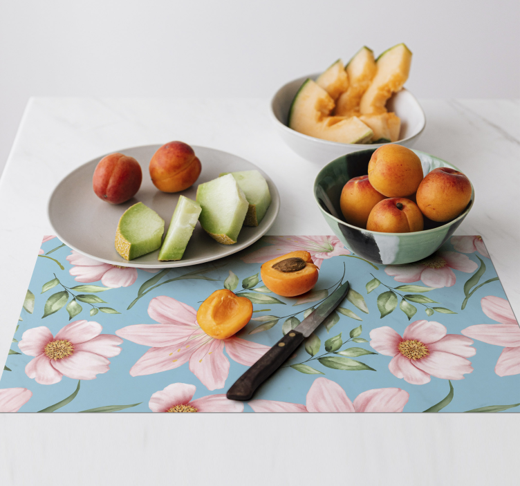 Set de table modèle vintage fleurs romantiques - TenStickers