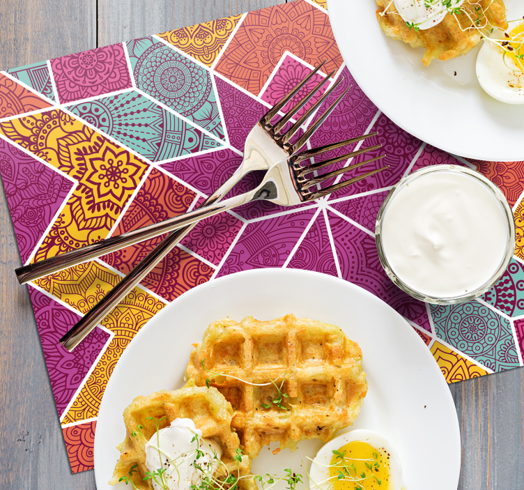 Set de table Mosaïque paisley - TenStickers