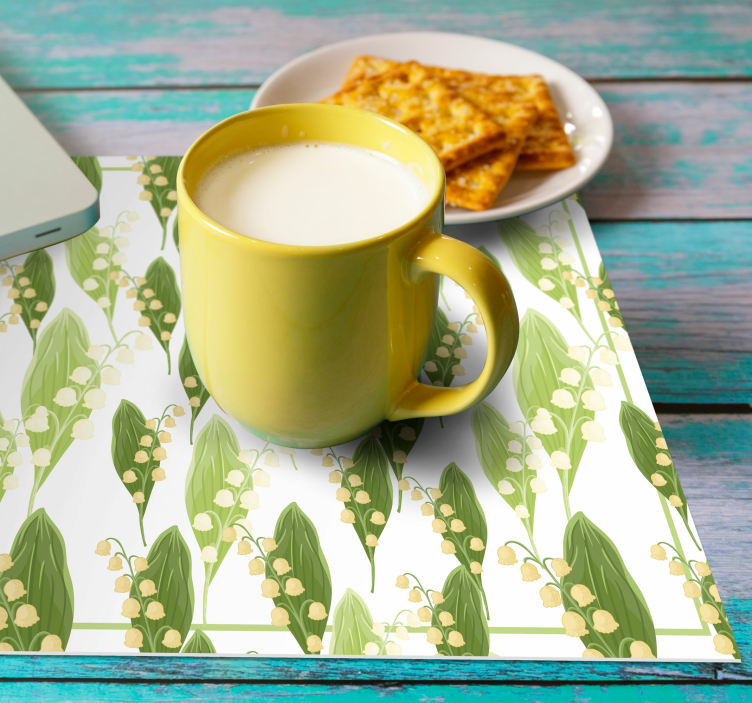 Set de table rectangulaire motif muguet - TenStickers