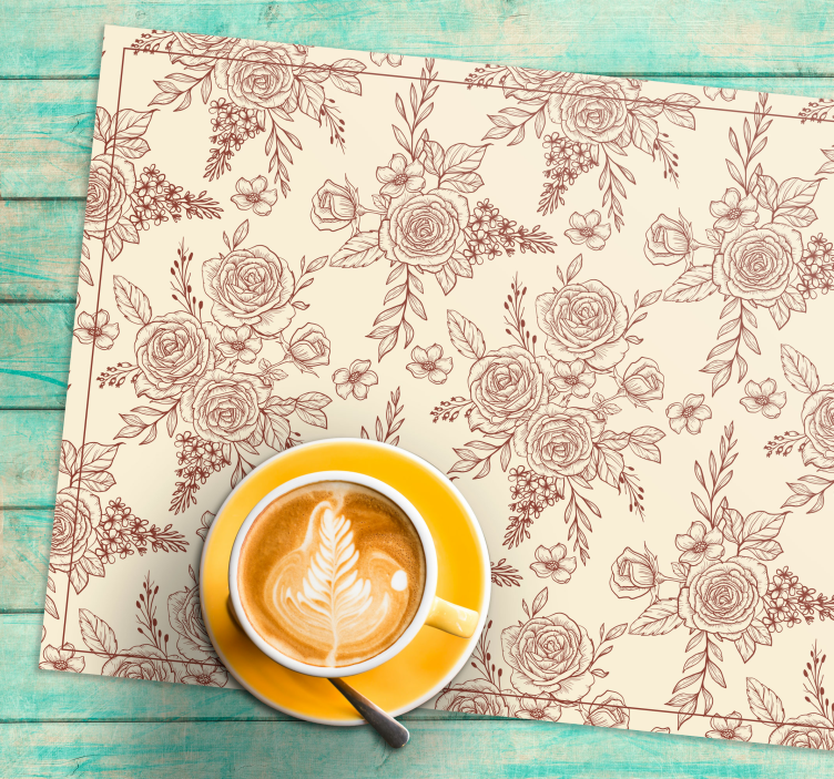 Set de table original style Toile de Jouy - TenStickers