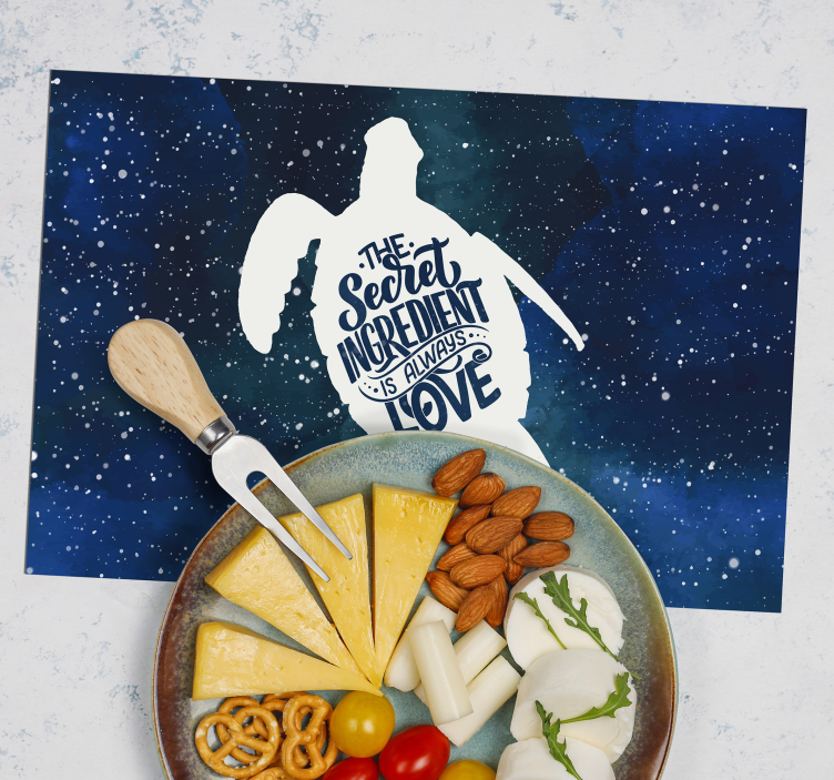 set de table tortue Tortue avec sticker galaxie - TenStickers