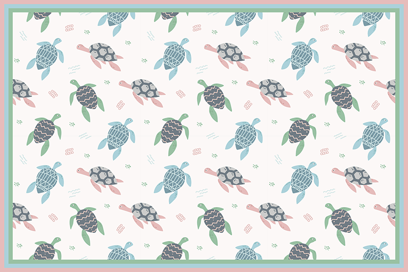 Set de table design enfant motif tortue - TenStickers