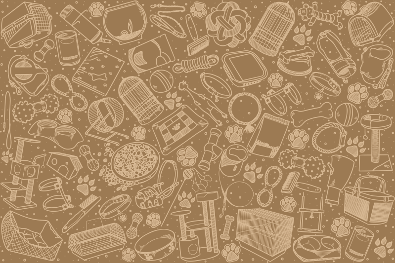 Set de table design bois éléments de cuisine raffinés - TenStickers