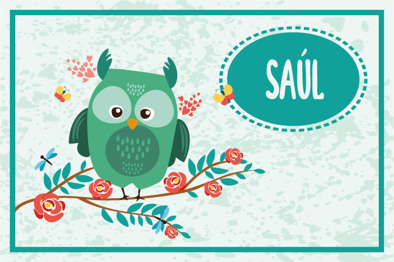 Set de table Hibou personnalisable - TenStickers