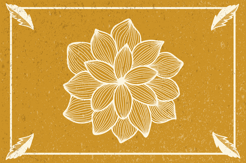 Set de table original motif botanique élégant - TenStickers