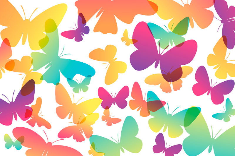 Set de table design enfant motif papillon vibrant - TenStickers