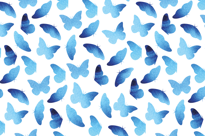 Set de table original motif papillon bleu - TenStickers