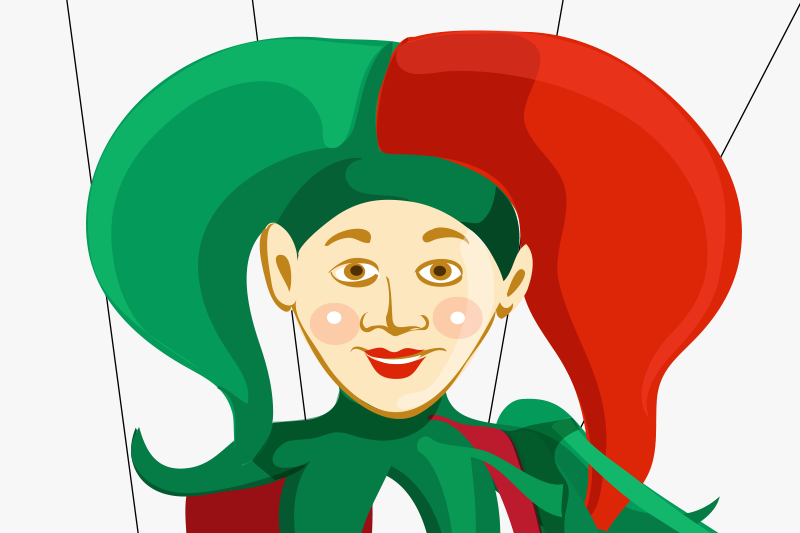 Set de table original illustration de personnage de bouffon - TenStickers