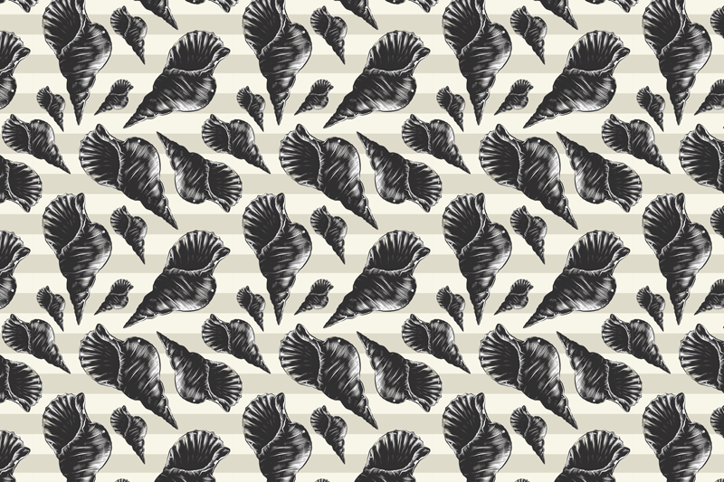 Set de table moderne motifs de coquillages élégants - TenStickers