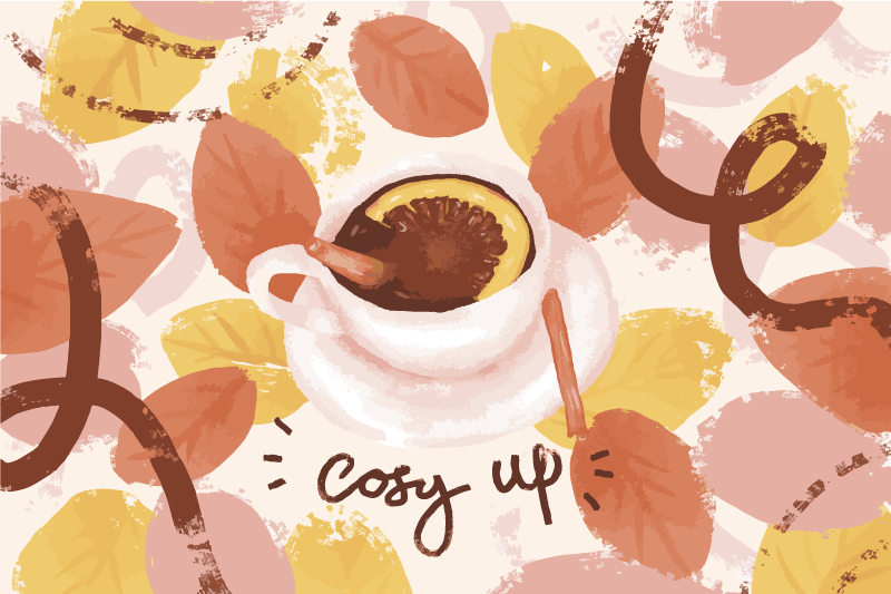 Set de table original tasse de café cocooning - TenStickers