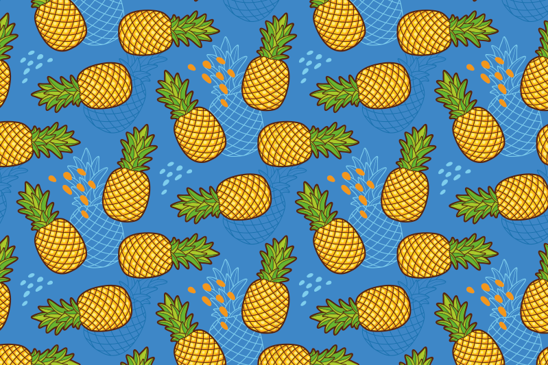 Set de table original motif ananas - TenStickers