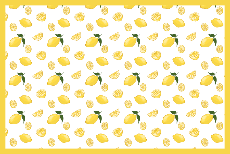Set de table original motif citron - TenStickers