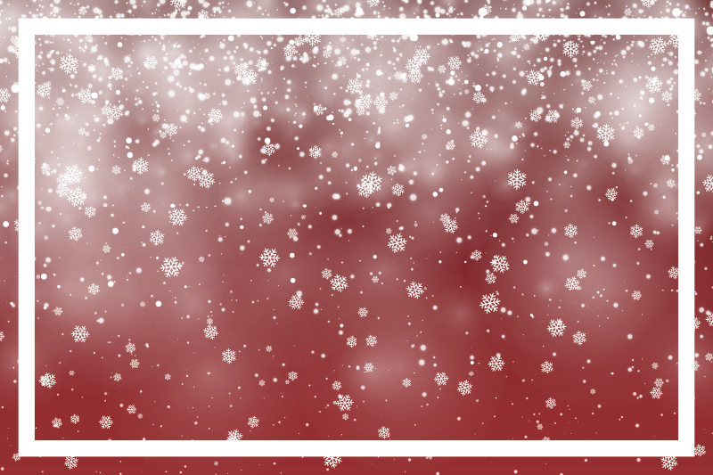 Set de table noël scène de flocons festive - TenStickers