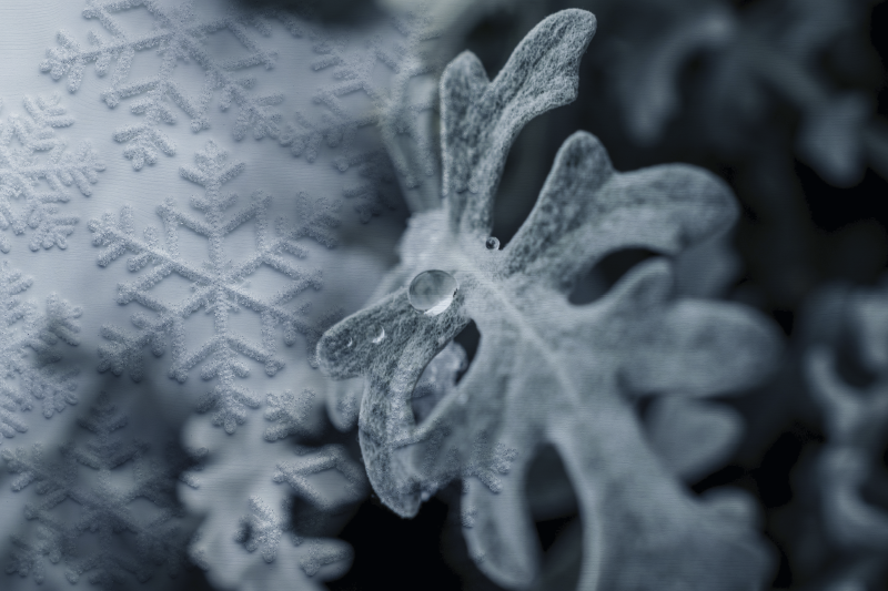 Set de table design bois motifs flocons élégants - TenStickers