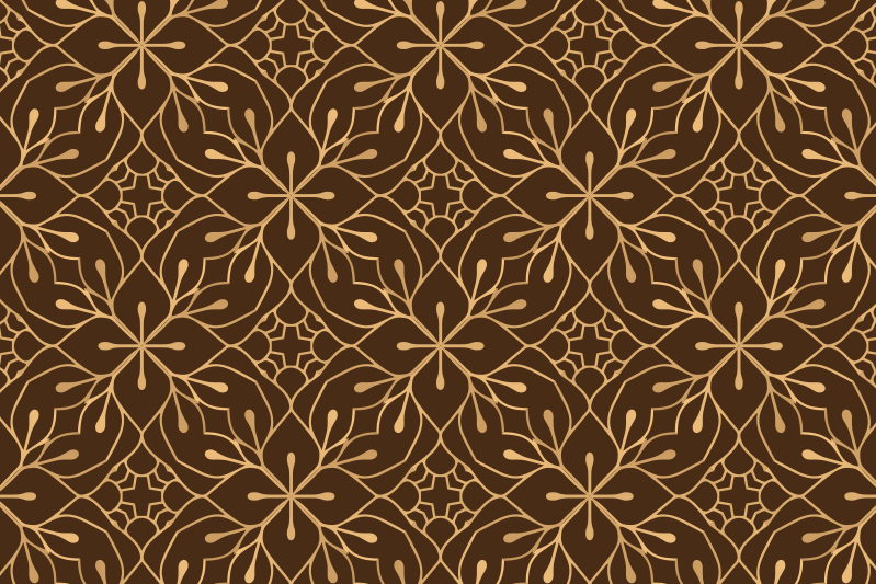 Set de table design bois idée fleur Élégante - TenStickers