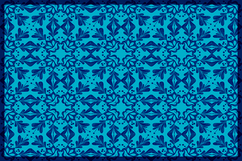 Set de table design bois idée botanique élégante - TenStickers