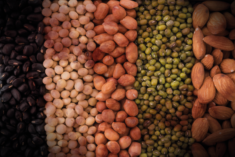 Set de table design bois variété de fruits secs - TenStickers