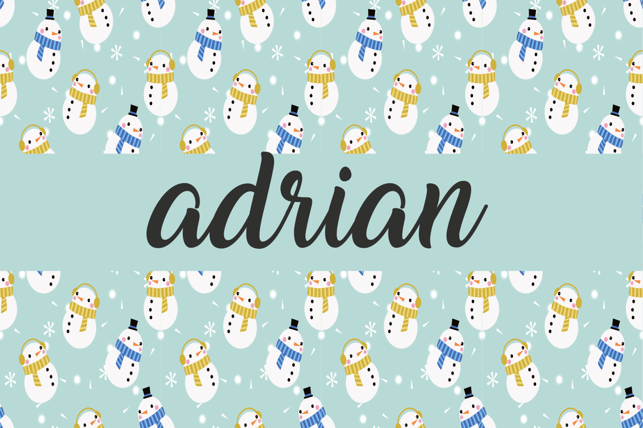 Set de table noel Bonhomme de neige personnalisé - TenStickers