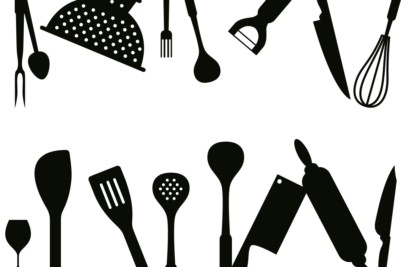 Set de table original collection d'ustensiles de cuisine - TenStickers